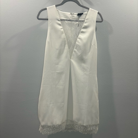 NBD x Revolve White Lace Sheath Dress Size Small NWT Plunge Bridal, Bachelorette - Picture 5 of 15